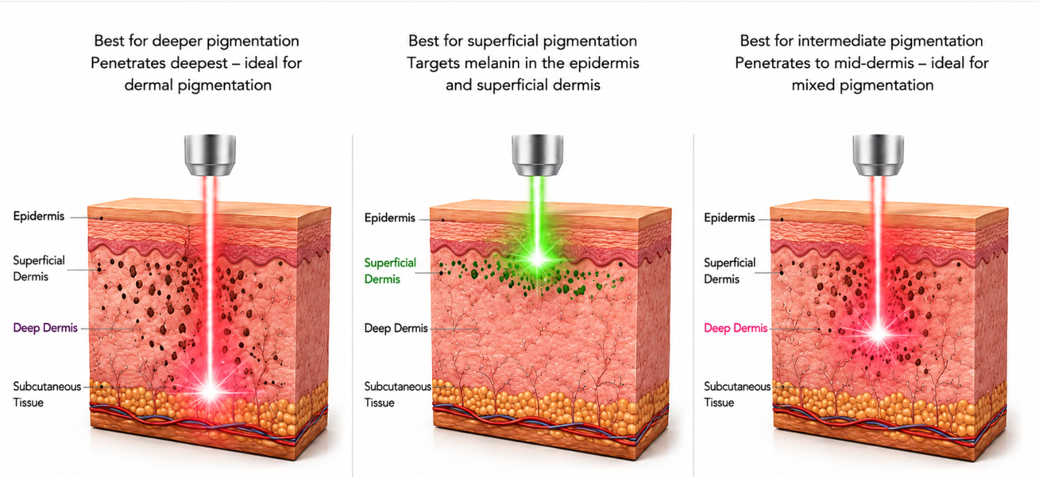 PicoWay Laser Wavelength for Different Skin Concerns in Johor Bahru